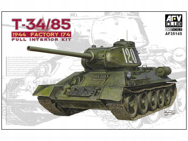 Czołg radziecki T-34/85 model 1944 AF35145 AFV