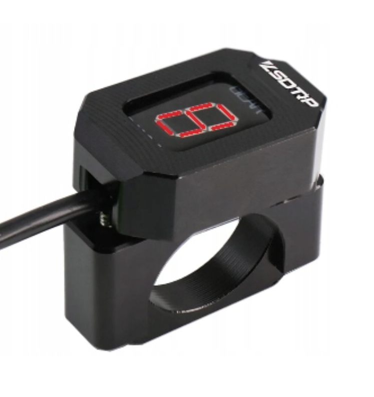 UCHWYT MOCOWANIE NA KIEROWNICĘ 22-28mm WYŚWIETLACZ BIEGÓW MOTOCYKL MOTOR