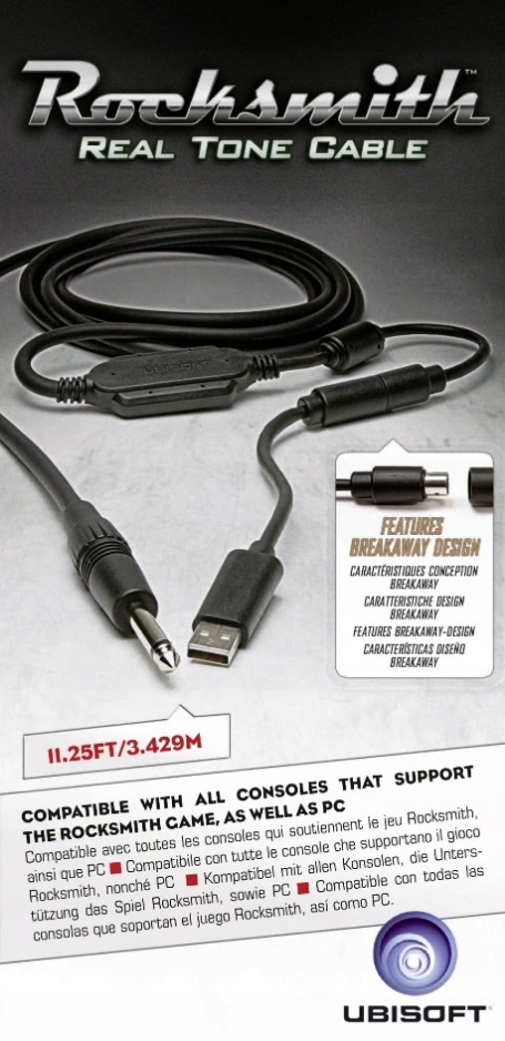 ROCKSMITH REAL TONE CABLE 2014 PC/PS3/PS4/XBOX ONE