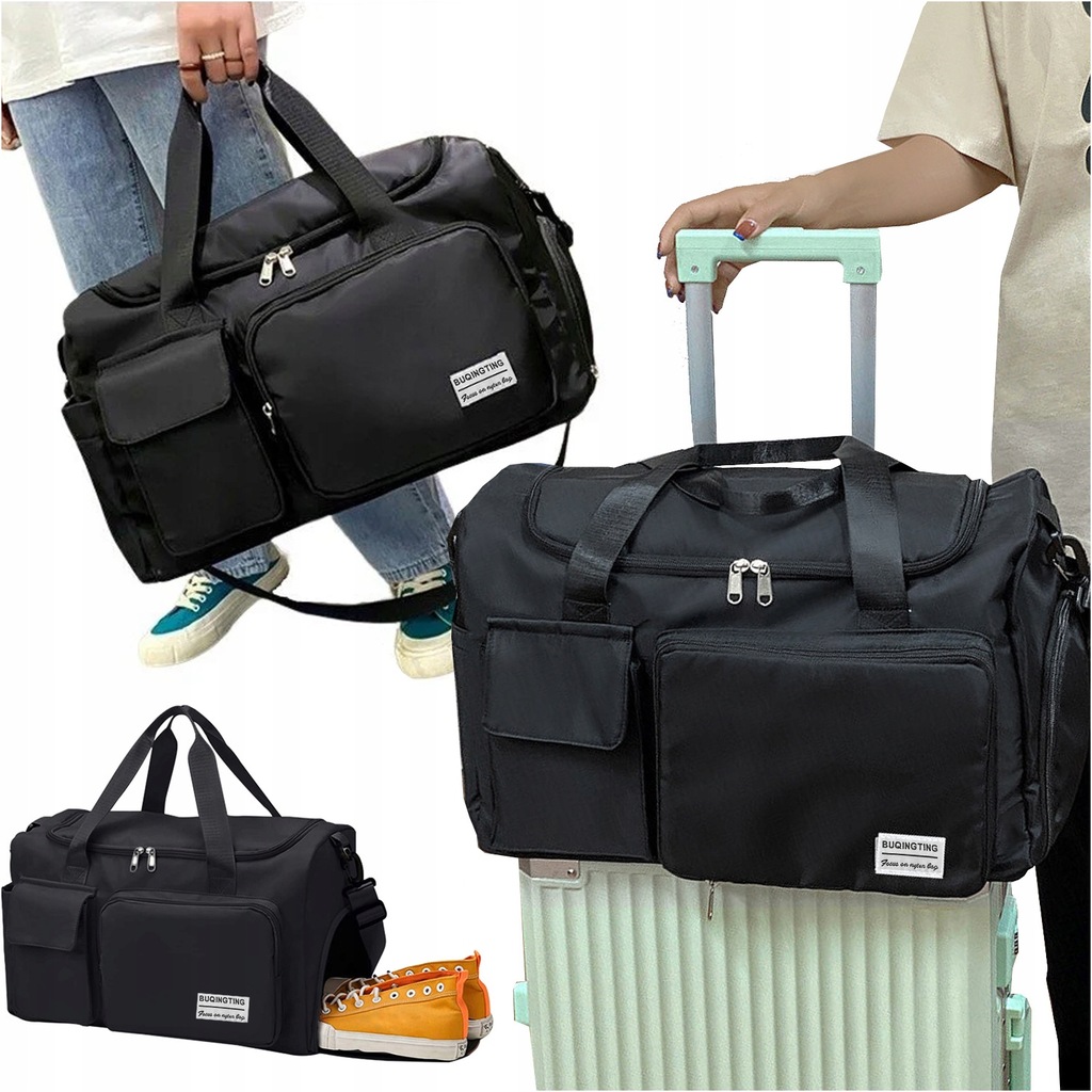 Torba podróżna sportowa na ramię męska damska na siłownie do samolotu bagaż