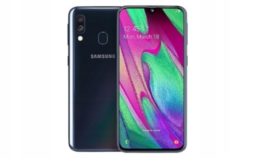 Купить СМАРТФОН SAMSUNG GALAXY A40 4/64 ГБ, ДВЕ SIM-картЫ, ЧЕРНЫЙ: отзывы, фото, характеристики в интерне-магазине Aredi.ru