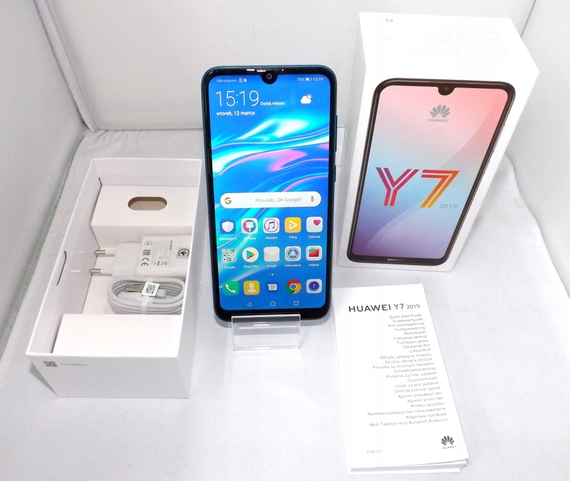 TELEFON HUAWEI Y7 2019 DUB-LX1 KOMPLET - 8144854367 - oficjalne ...