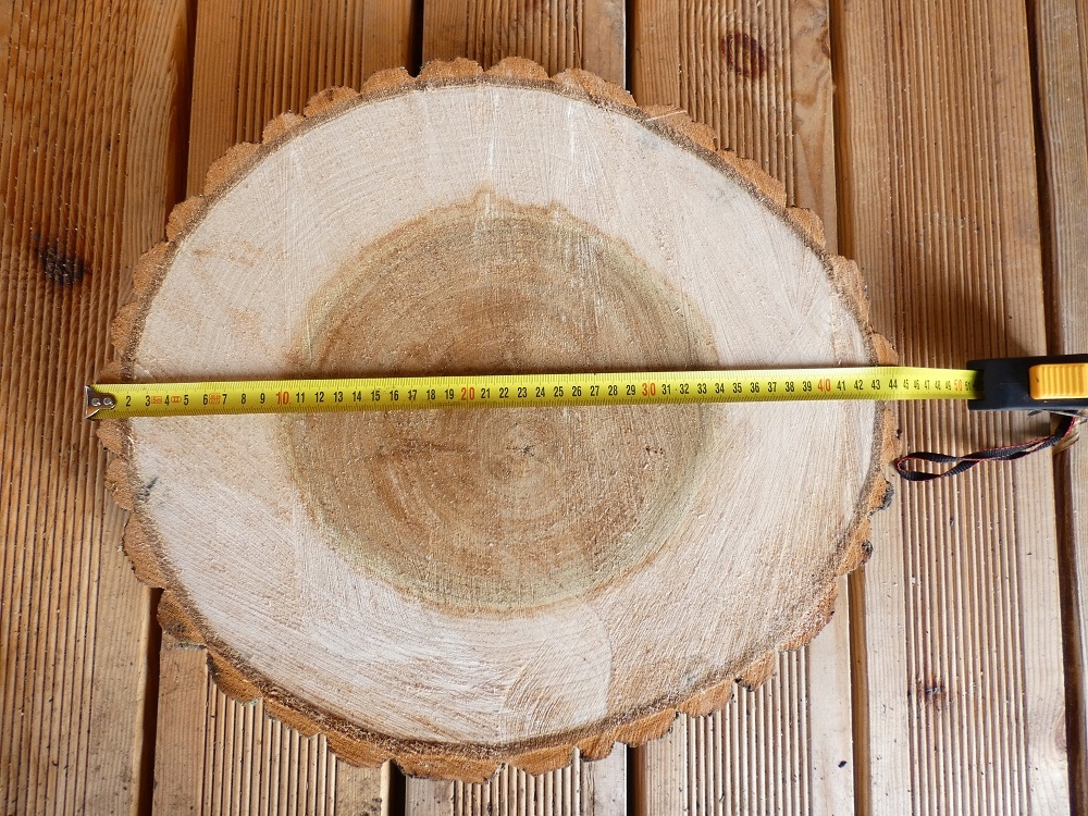Plaster drewna TOPOLA, szlif, 39 - 44 cm, krążki