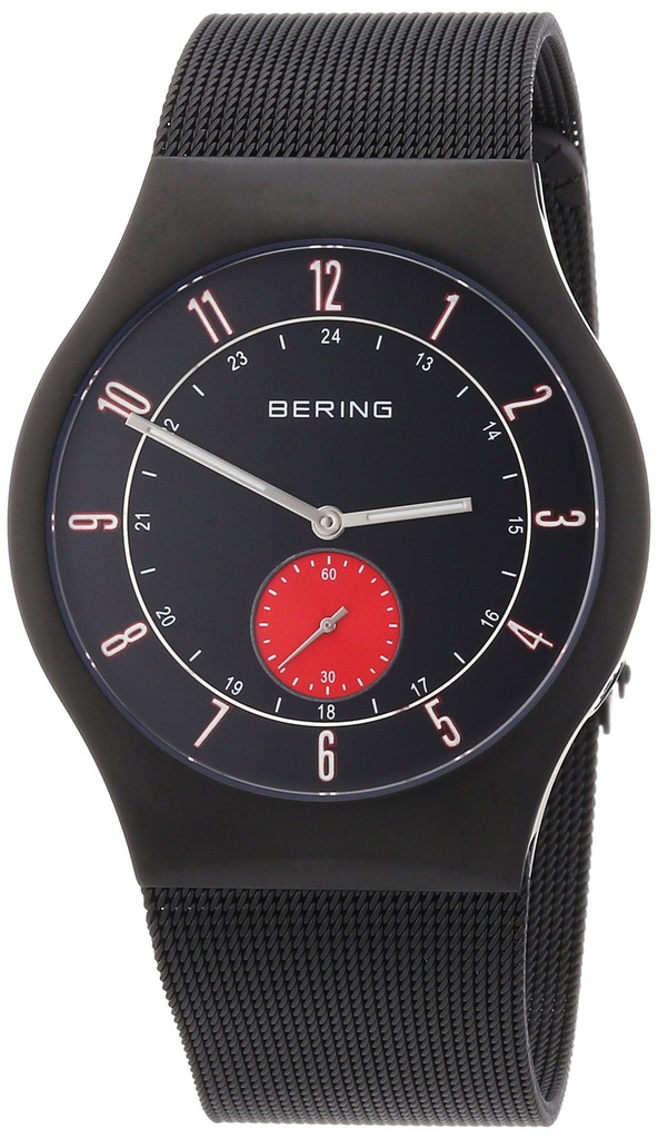 Bering Męski analogowy zegarek kwarcowy z paskiem