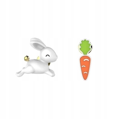 Broszka broszki Piny Przypinki królik i marchewka