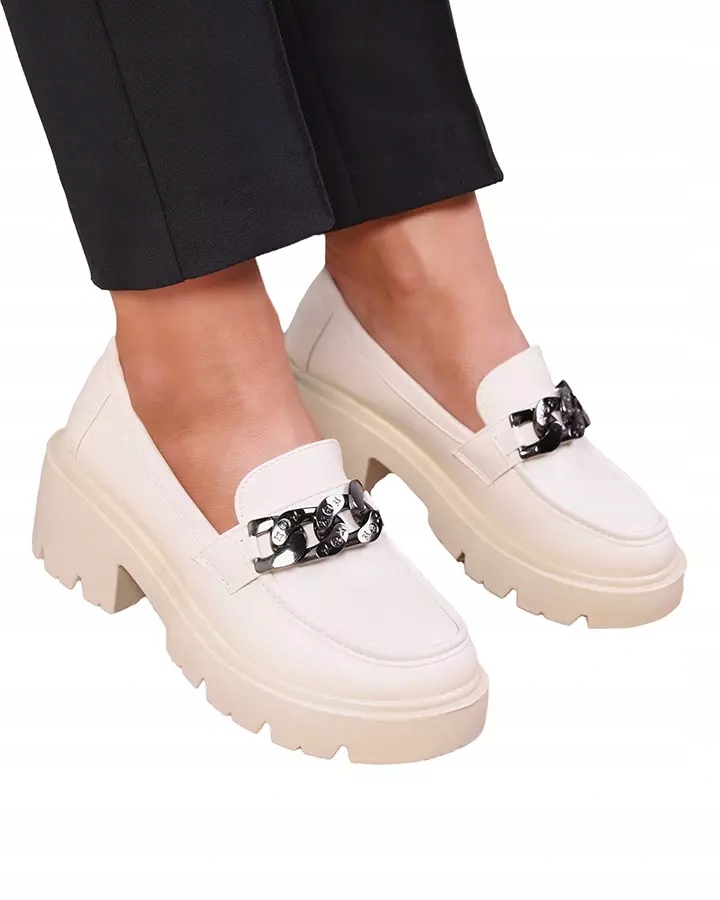 KREMOWE MOKASYNY DAMSKIE LOPOLLA 37