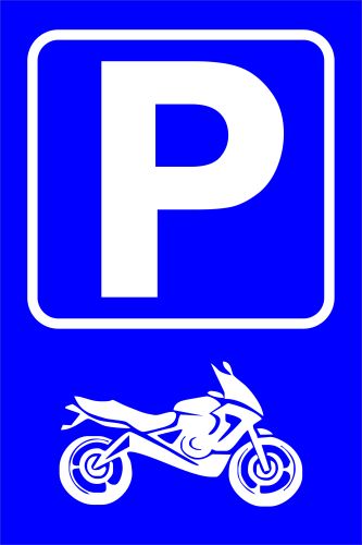 TABLICZKA INFORMACYJNA - PARKING DLA MOTOCYKLI