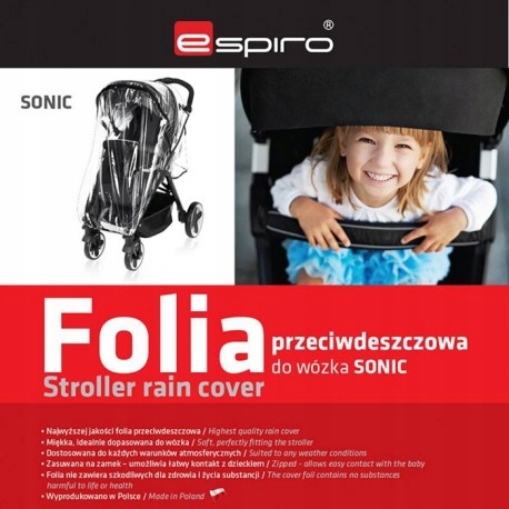 FOLIA PRZECIWDESZCZOWA DO WÓZKA ESPIRO SONIC AIR