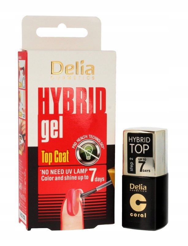 Delia Cosmetics Hybrid Gel Top Coat 7 days 11ml _