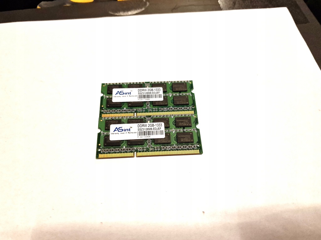 OKAZJA DDR3 ASINT 2GB-1333 SSZ3128M8-EDJEF