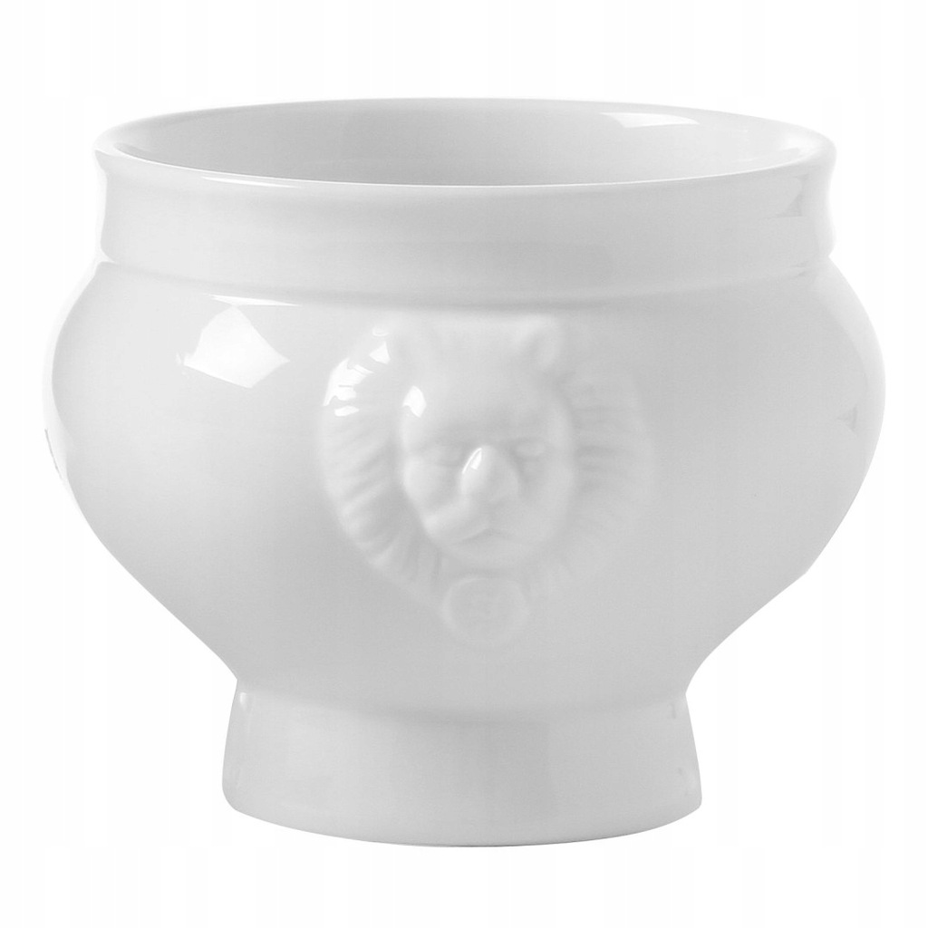 Miska na zupę LIONHEAD biała porcelana 2L - Hendi