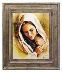Obraz - Maryja - olejny, ręcznie malowany 63x73cm