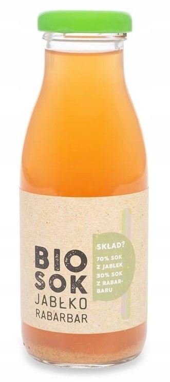 SOK JABŁKOWO - RABARBAROWY NFC BIO 250 ml