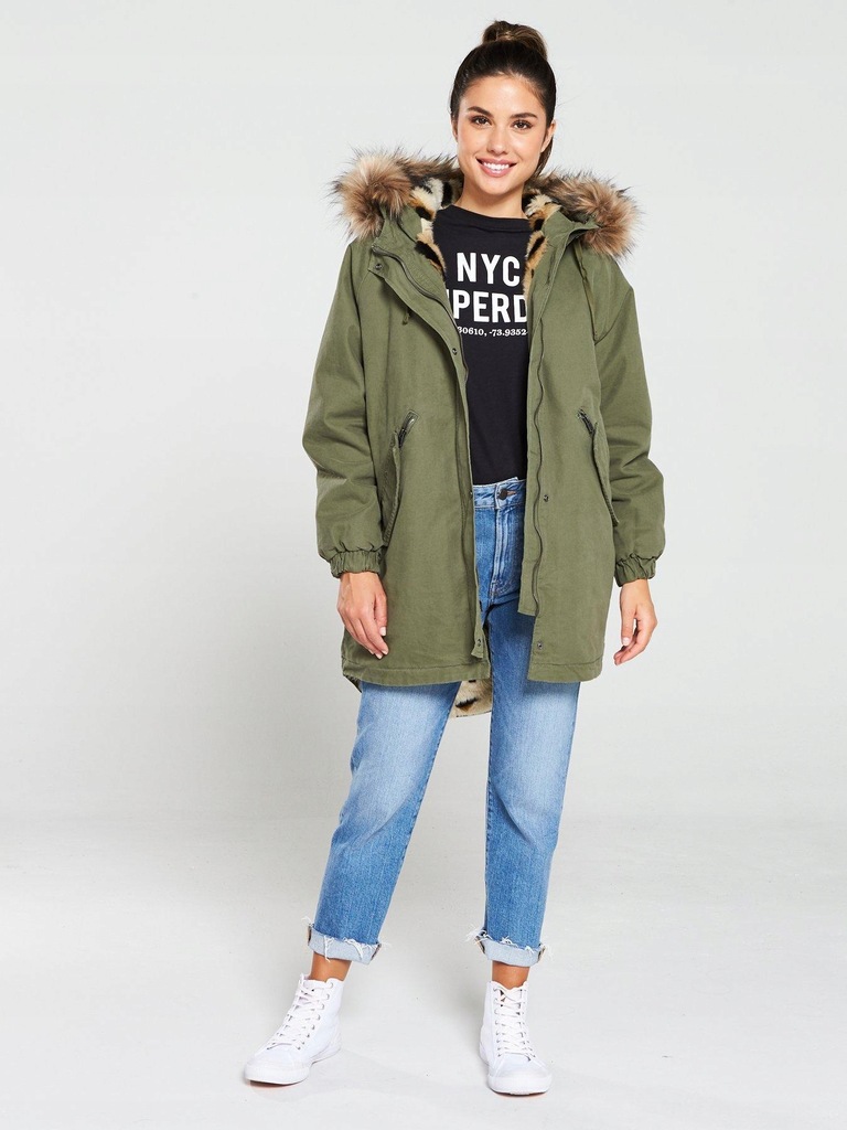 SUPERDRY KHAKI KURTKA PARKA Z KAPTUREM__44