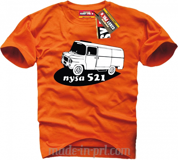 Nysa 521 - koszulka męska PRL z nadrukiem - r. XL