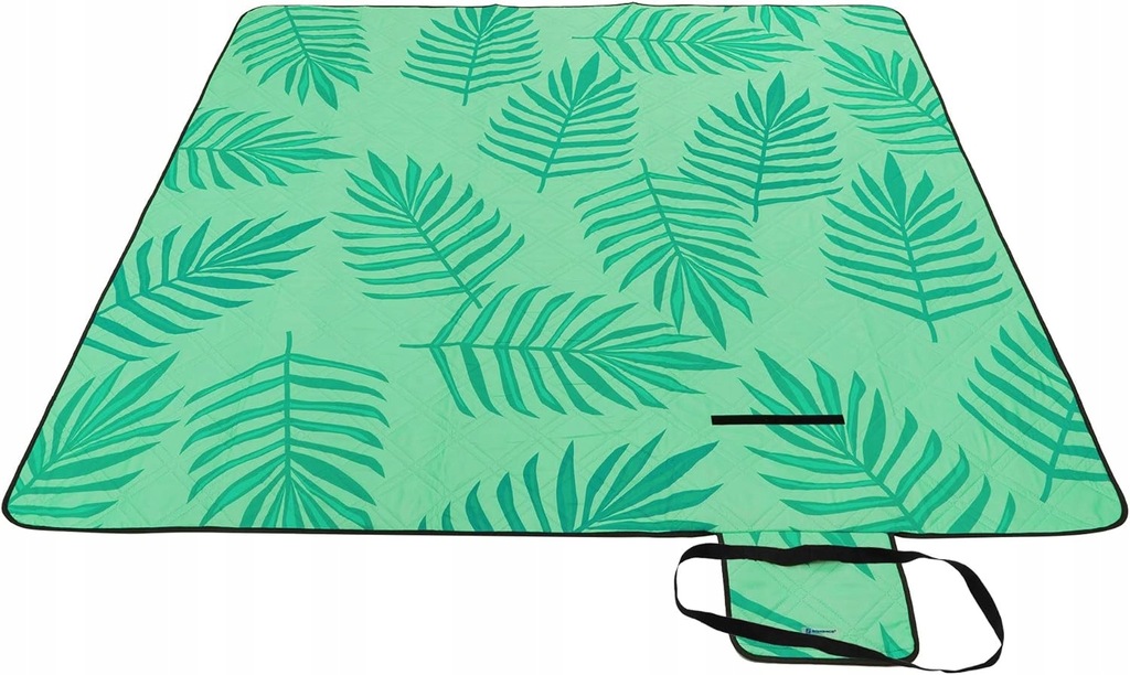 KOC PIKNIKOWY 200 x 300cm LIŚCIE PLAŻOWY KOCYK KEMPINGOWY TURYSTYCZNY KOŁKI