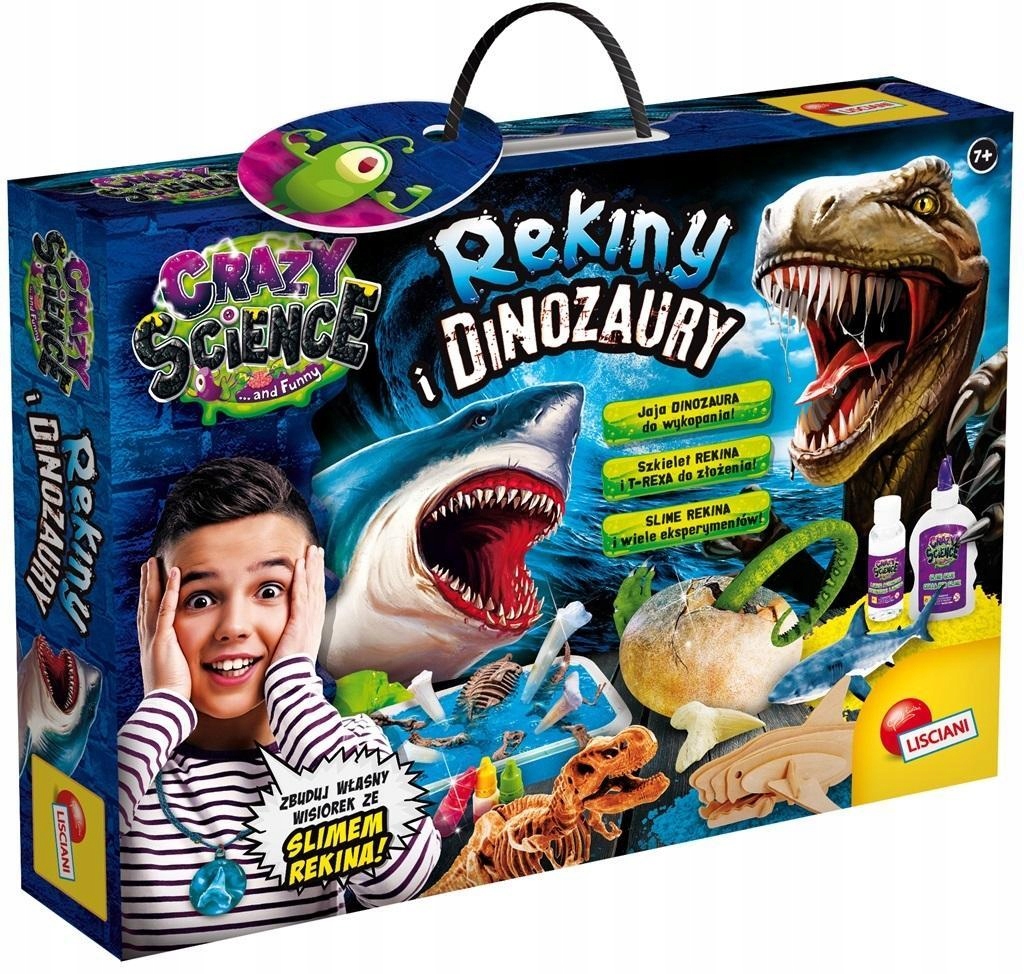 CRAZY SCIENCE - REKINY I DINOZAURY, LISCIANI