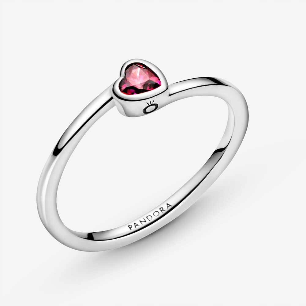 Кольцо Red Heart Solitaire Пандора