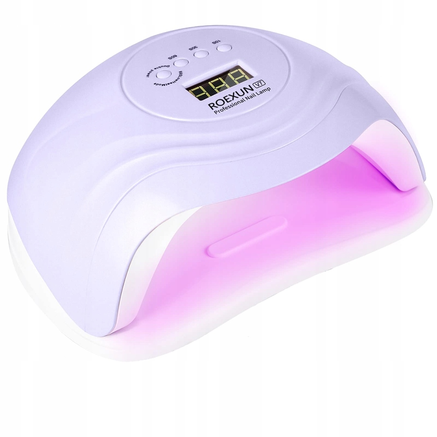 ROEXUN V7 LAMPA DO PAZNOKCI UV LED 168W DO HYBRYD ŻELI MOCNA TIMER CZUJNIK