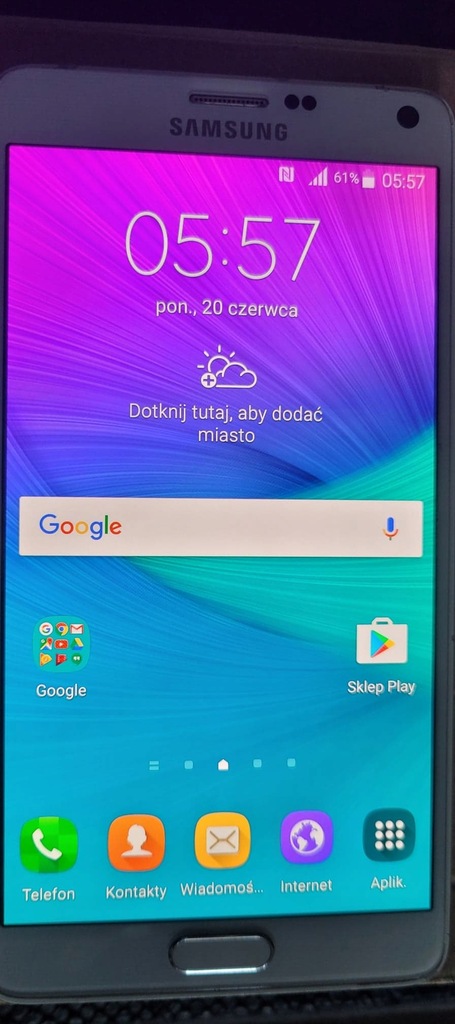 Smartfon telefon Samsung Galaxy Note 4 biały