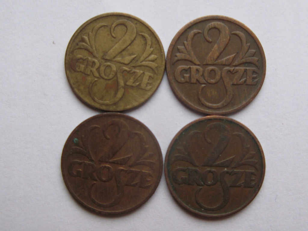 RP 2 grosze 1923-1936 LOT 4 szt[3]