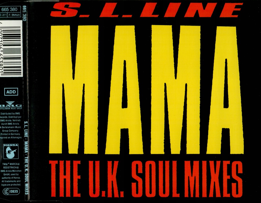 S. L. Line - Mama (The U.K. Soul Mixes) 1990 MAXI