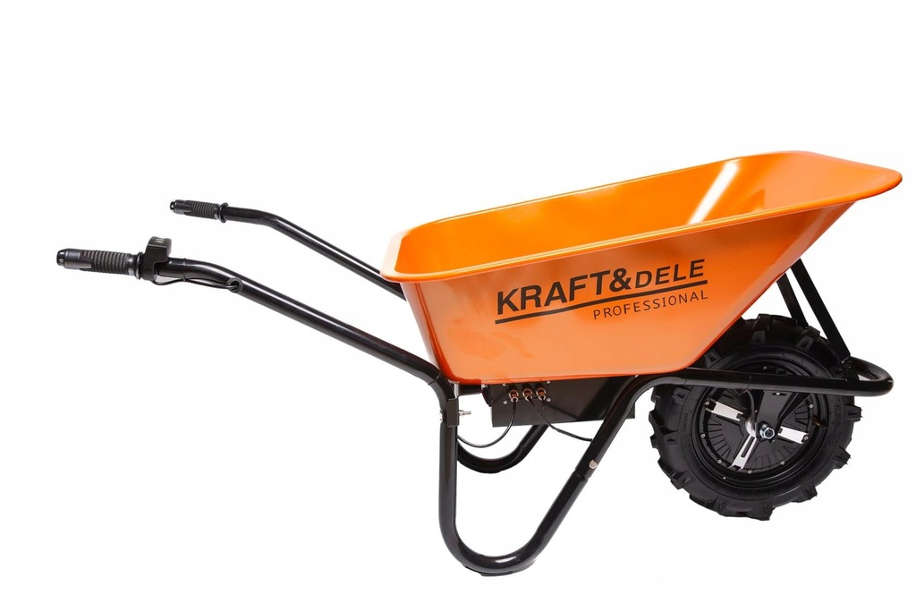 Taczka Z NAPĘDEM akumulatorowa 80L 150KG 24V Kraf&Dele KD3125