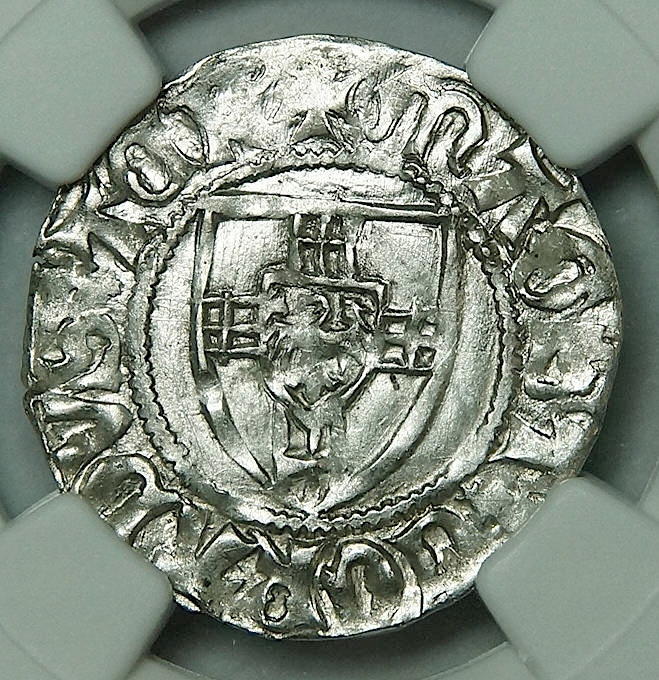 bt Konrad III von Jungingen szeląg PIĘKNY NGC MS63