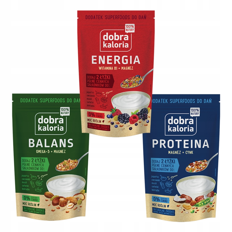 Dobra Kaloria Balans Energia Proteina Mix 3x 200g