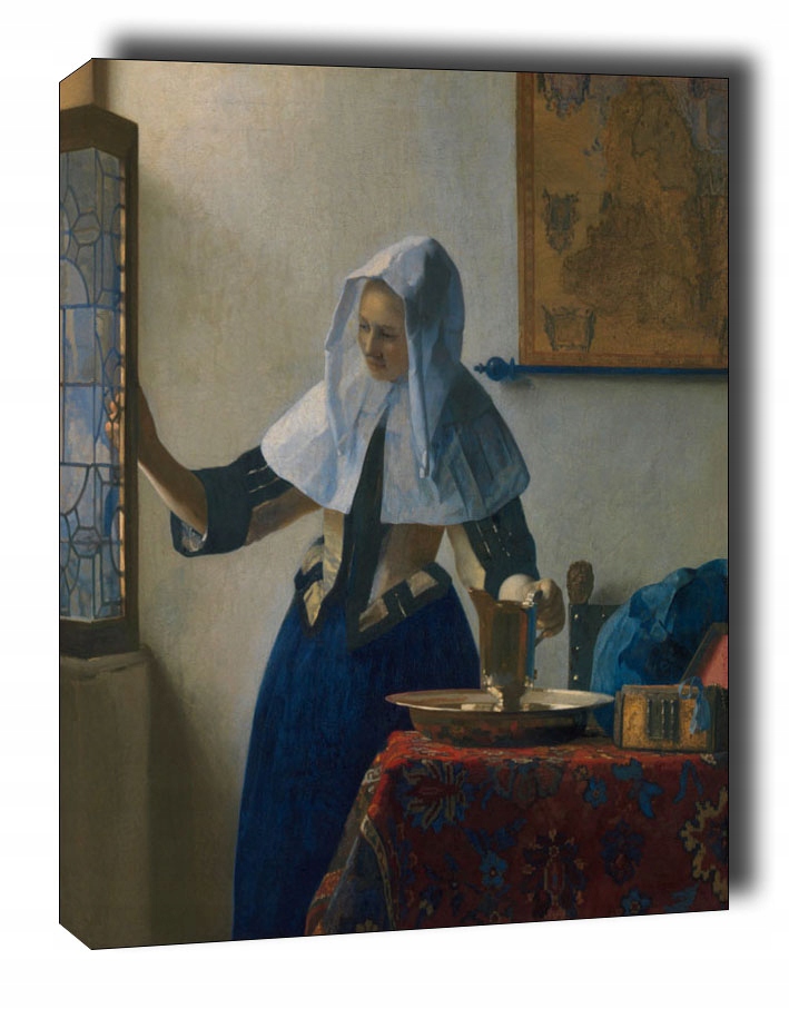 Young Woman with a Water Pitcher - obraz na płótni