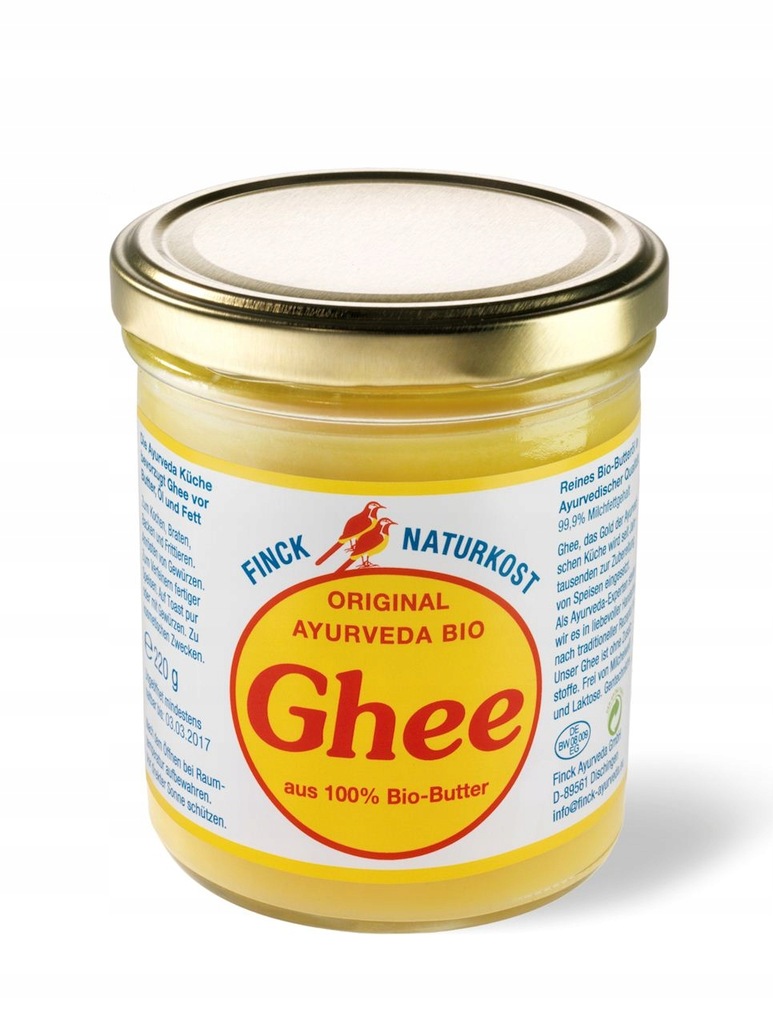 FINCK AYURVEDA Masło klarowane (Ghee) BIO 220g