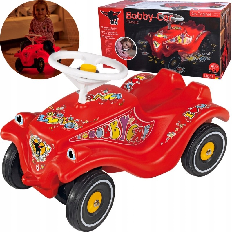 BIG JEŹDZIK BOBBY CAR CLASSIC Z KLAKSONEM ŚWIECĄCY