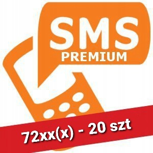 SMS Premium na 72xx(x) o wartości 2,46 zł - 20 szt. z 20 numerów