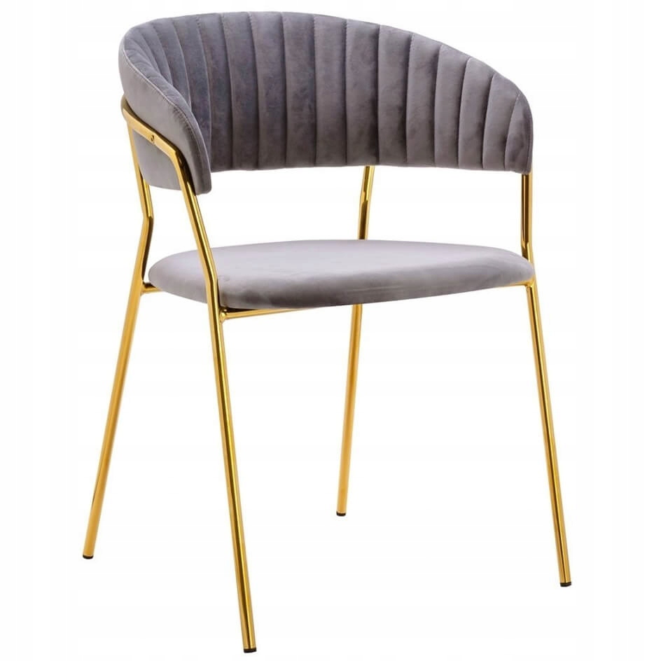 Jadalniane krzesło nowoczesne Margo welur jasnosza