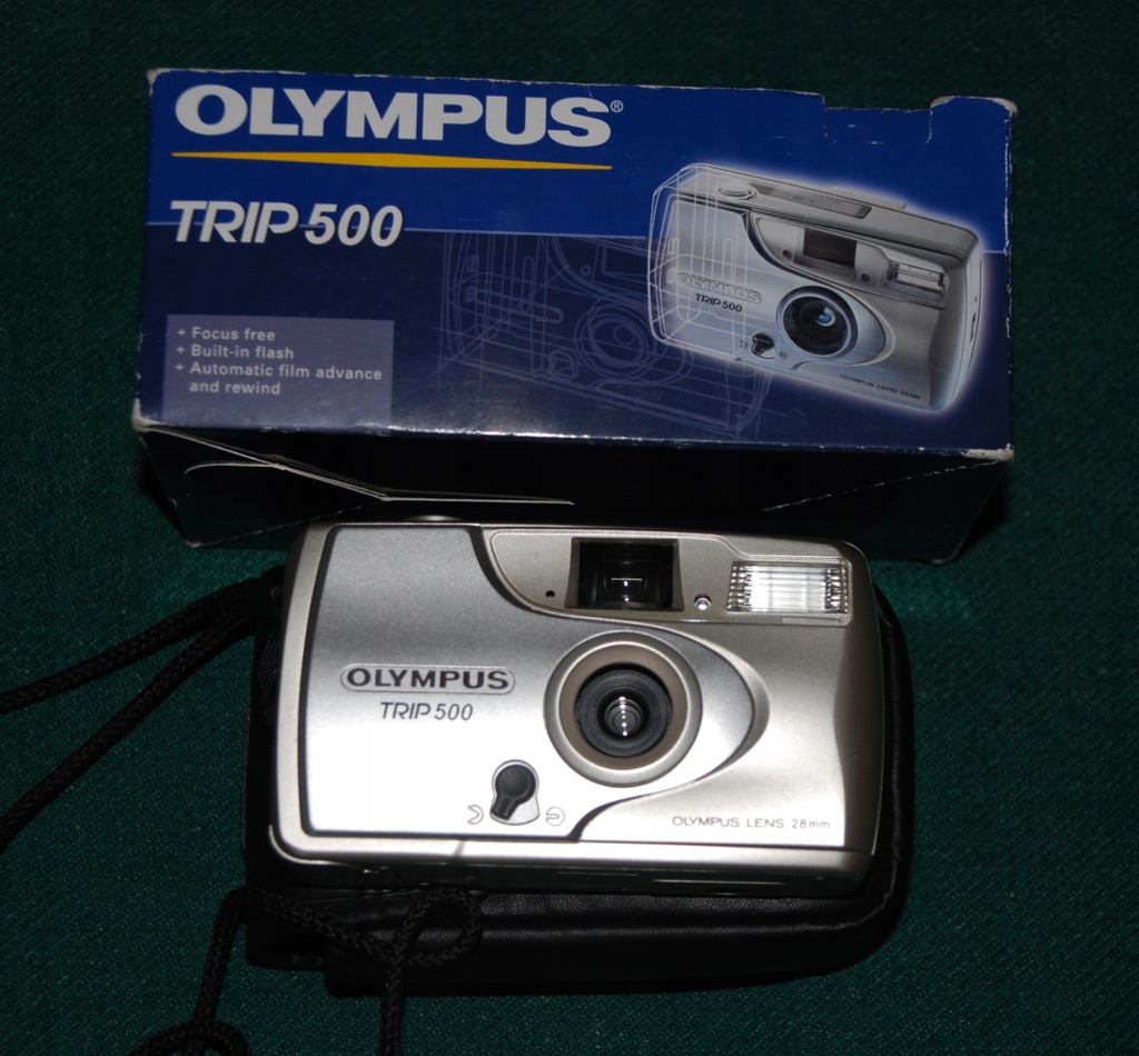 Aparat Olympus Trip 500 w pudełku