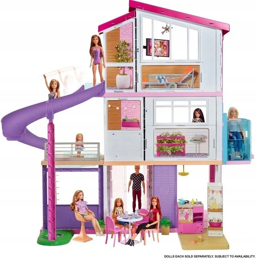 Barbie Idealny domek dla lalek z windą GNH53