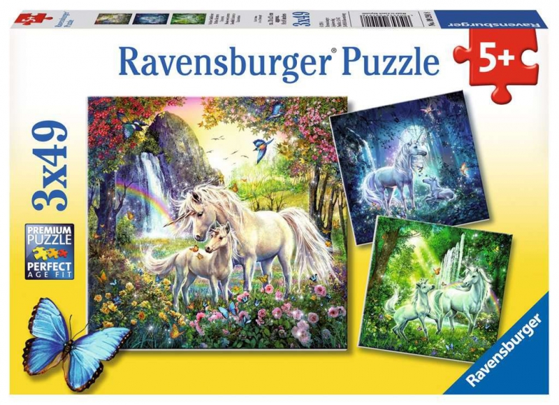 Ravensburger Puzzle 3X49 elementów Piękne