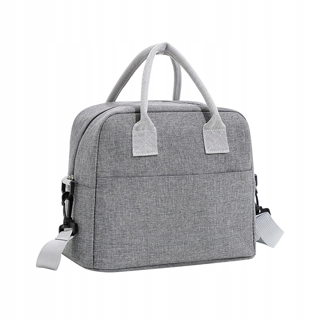 Lunch Waterproof Sturdy Zipper Grey 29cmx16cmx23cm