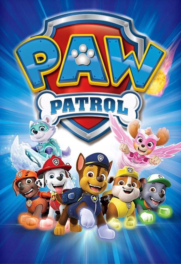 Plakat Psi Patrol Paw Patrol Pieski Bajka 90x60 cm