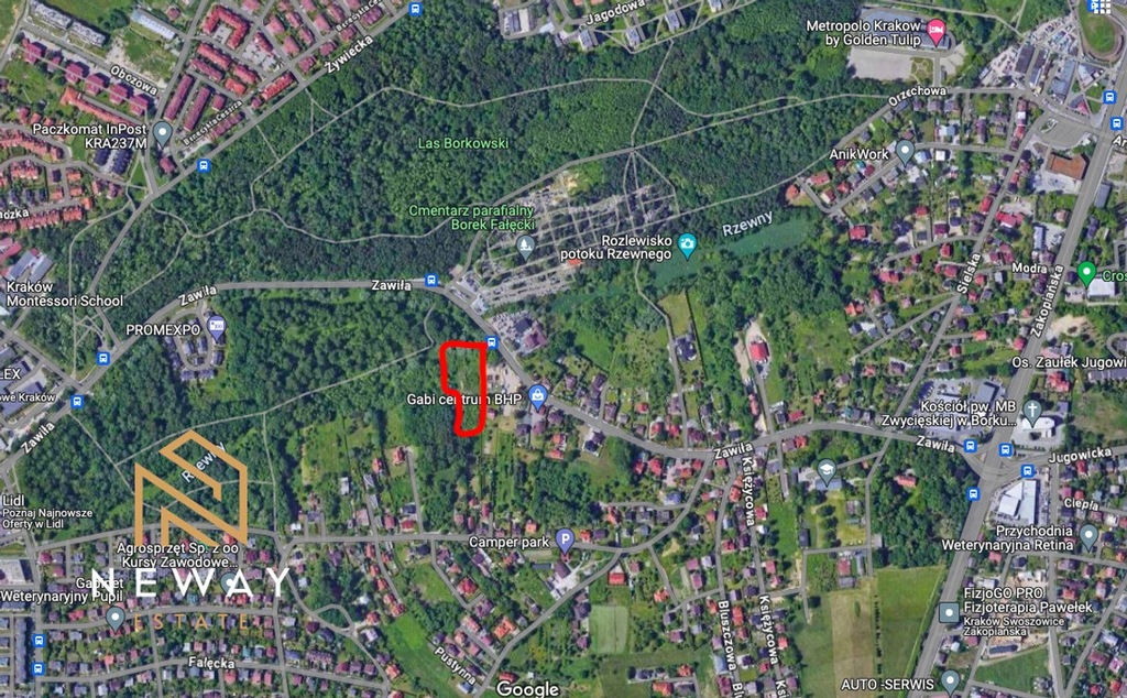 Działka, Kraków, Podgórze, 4868 m²