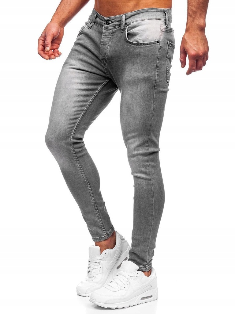 SPODNIE JEANSOWE SLIM FIT SZARE R926 DENLEY_S