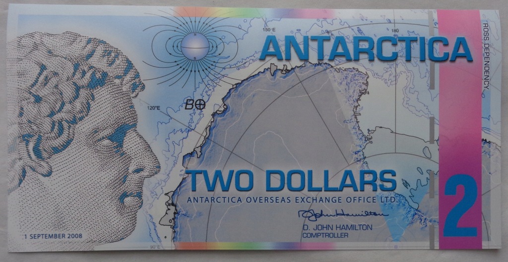 BANKNOTY ZAGRANICZNE - ANTARCTICA 2 - POLIMER / 16