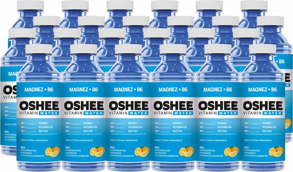Oshee Vitamin Water Magnez + B6 555ml x24