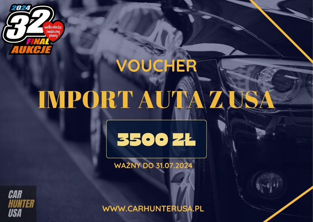 Voucher na import samochodu z USA / Carhunter USA