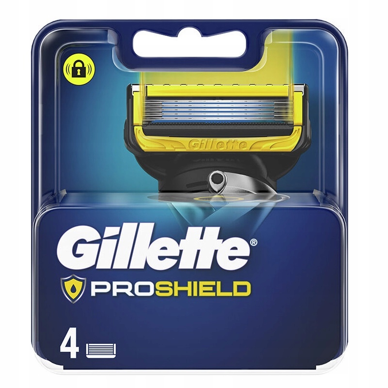 GILLETTE FUSION PROSHIELD ŁADOWARKA + WYMIENNE OSTRZA 4SZT