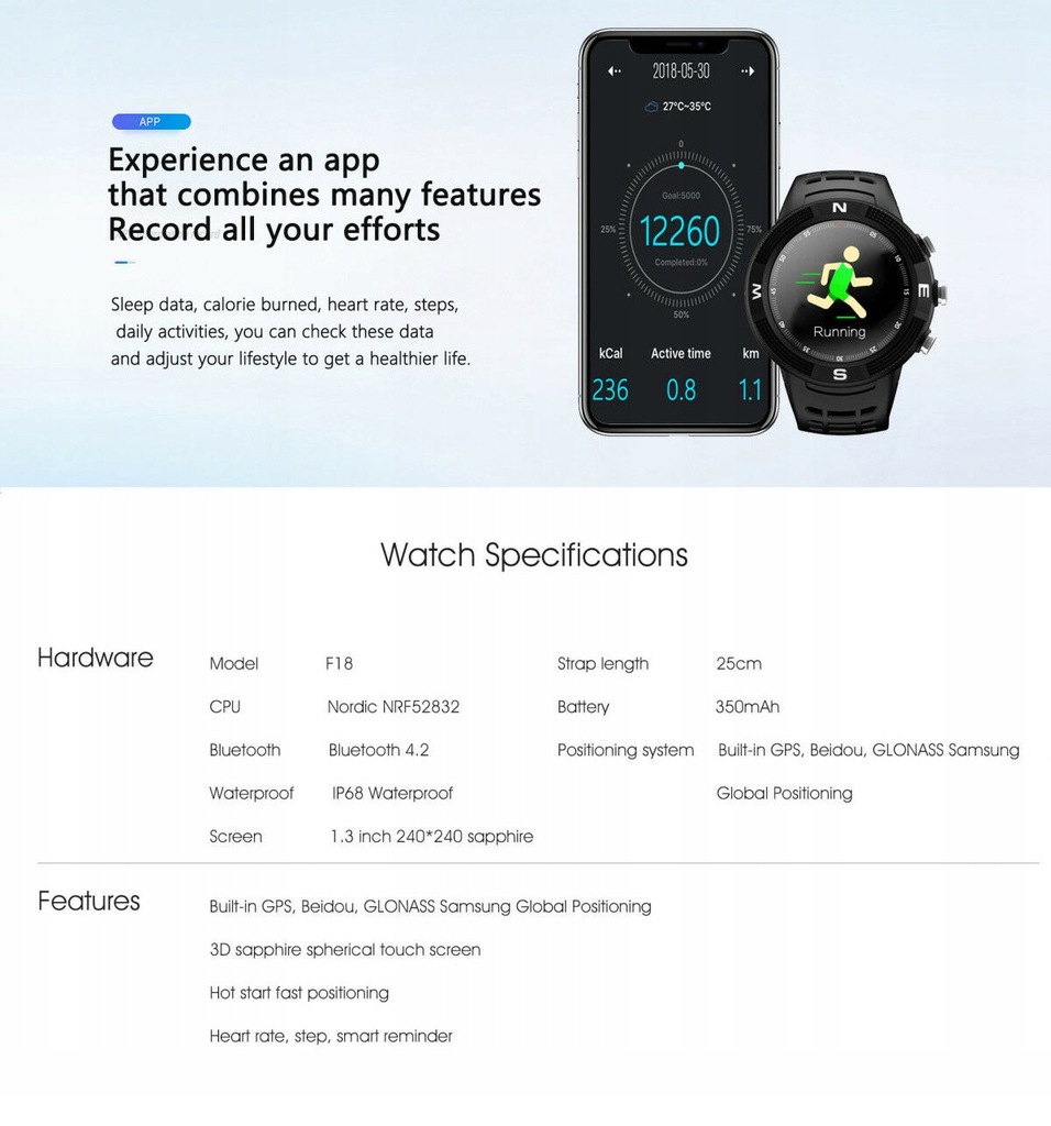 smartwatch no1 f18