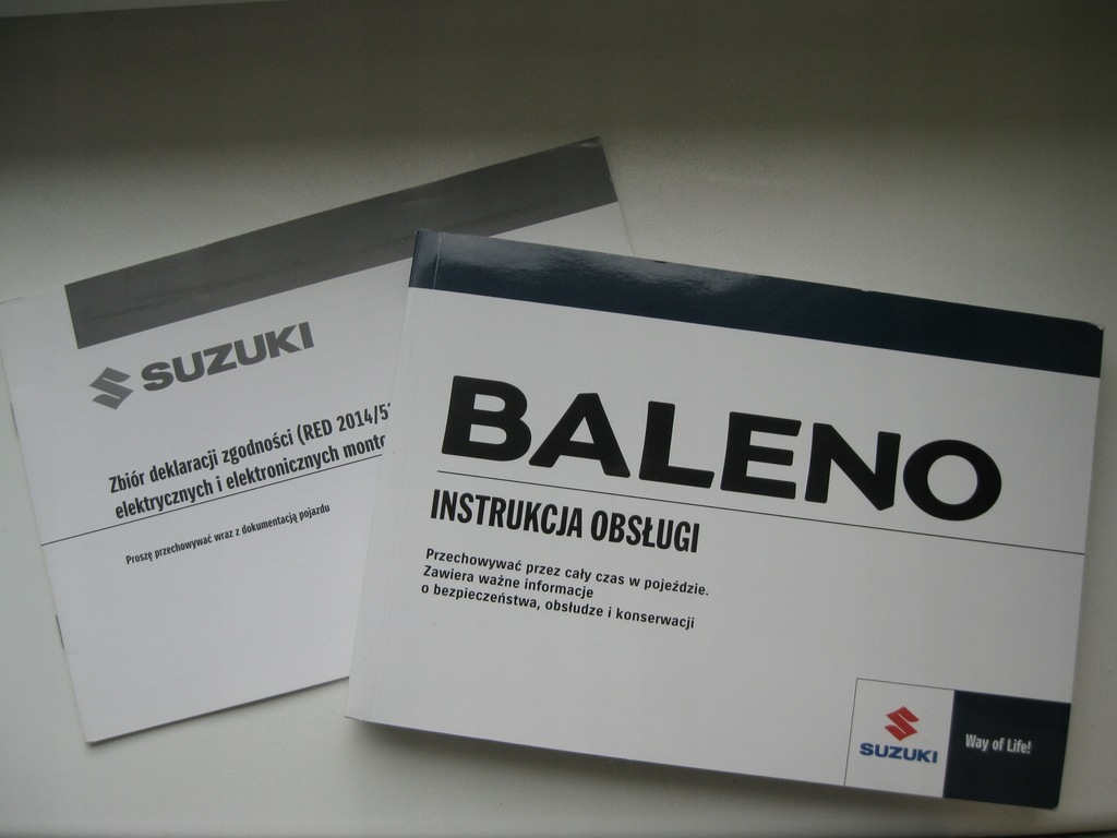 Suzuki Baleno II Polska instrukcja Baleno 2015-