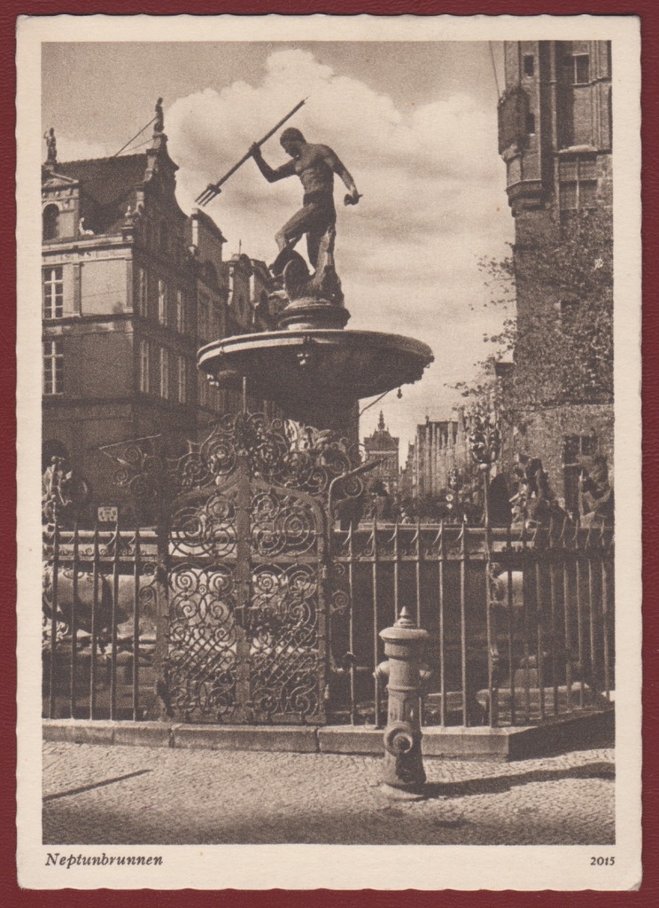 Gdańsk Fontanna Neptuna Danzig Neptunbrunnen Robert Franke