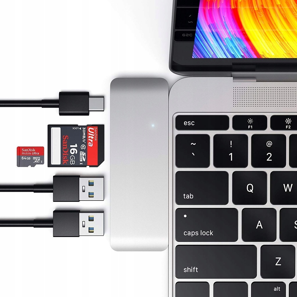 Купить АДАПТЕР 7-в-1 USB-C ХАБ USB 3.0 SD MICRO MACBOOK PRO: отзывы, фото, характеристики в интерне-магазине Aredi.ru