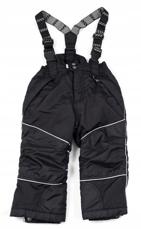 LINDEX OUTWEAR spodnie ocieplane zimowe czarne 92